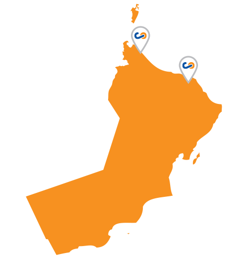 Country Map Oman
